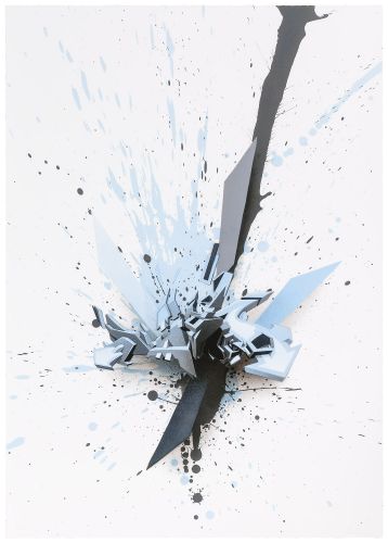Mirko Reisser (DAIM) | "DAIM - all direction - the cold explosion - Serie 5" | Giclée FineArt Print (with UltraChrome K3 pigment-ink) on Hahnemuehle, Photo Rag 308 gsm white acid free Paper with deckles on four edges | 59,4 x 42 cm / 23.3" x 16.5" | 2013 | Edition of 40 + 4 AP, handsigned, numbered and with certificate.