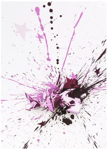 Mirko Reisser (DAIM) | "DAIM - all direction - the fancy explosion - Serie 4" | Giclée FineArt Print (with UltraChrome K3 pigment-ink) on Hahnemuehle, Photo Rag 308 gsm white acid free Paper with deckles on four edges | 59,4 x 42 cm / 23.3" x 16.5" | 2013 | Edition of 20 + 2 AP, handsigned, numbered and with certificate.