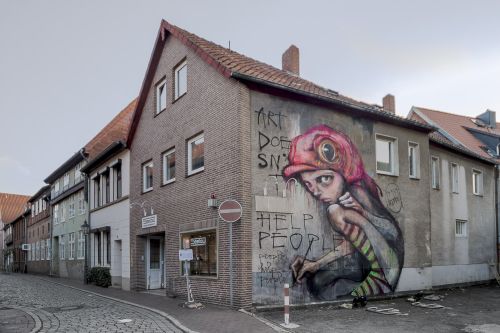 Herakut | Lüneburg / Germany |  10.2009 | ARTotale - Leuphana Urban Art Project