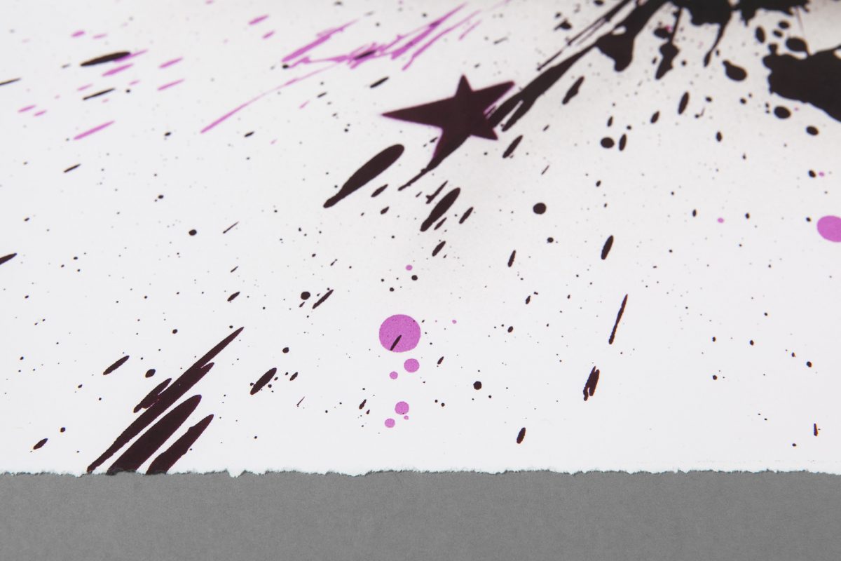 View: Detail | Mirko Reisser (DAIM) | "DAIM - all direction - the fancy explosion - Serie 4" | Giclée FineArt Print (with UltraChrome K3 pigment-ink) on Hahnemuehle, Photo Rag 308 gsm white acid free Paper with deckles on four edges | 59,4 x 42 cm / 23.3" x 16.5" | 2013 | Edition of 20 + 2 AP, handsigned, numbered and with certificate.